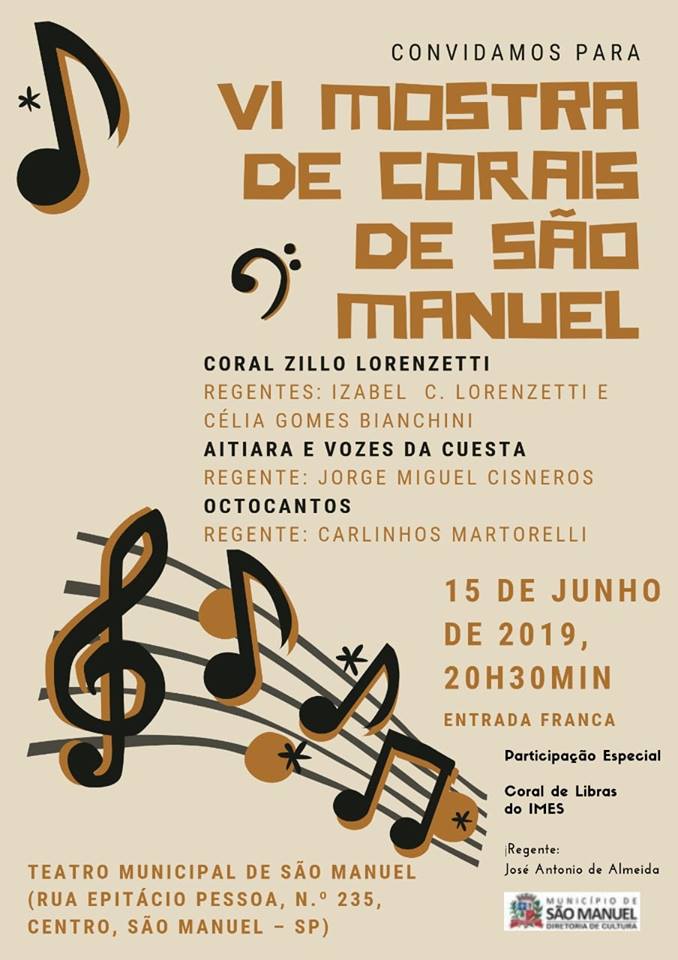 62474318_10211248673091981_5578635739765145600_n Sábado será dia de Mostra de Corais em São Manuel