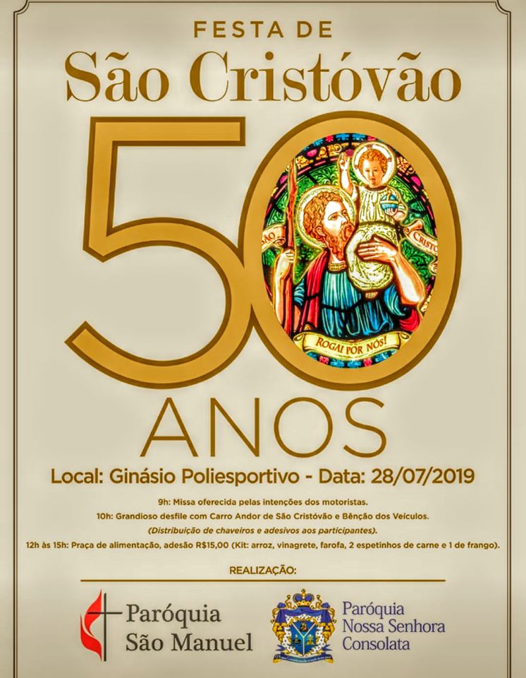 sao-cristovao Paróquia Consolata e São Manuel unificam Festa de São Cristóvão