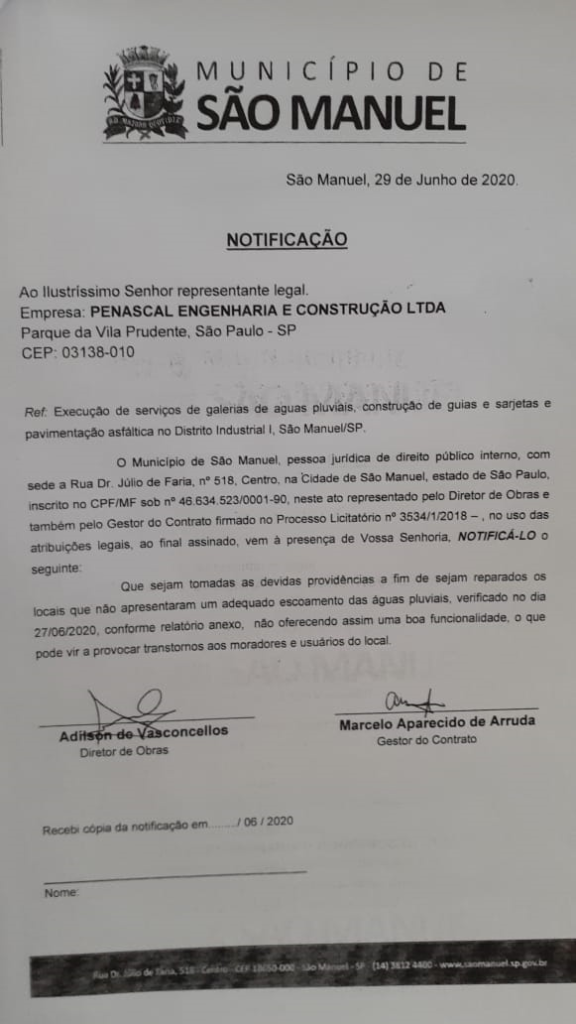 image-5-576x1024 Prefeitura aciona garantia e empresa refaz o serviço no Distrito Industrial