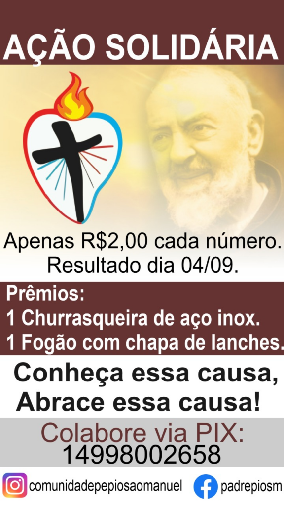 image-2-576x1024 Comunidade Pe. Pio fará sorteios para angariar fundos para custeio de suas atividades