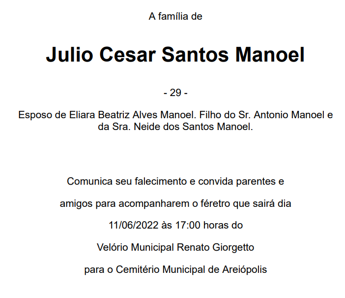 image-12 Notas de falecimento Ismael de Melo e Julio Cesar Manoel