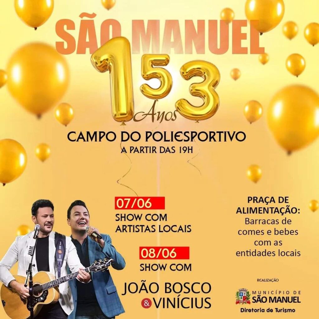 FB_IMG_1688511217701-1024x1024 Festa: Fim de semana será com shows gratuitos em São Manuel