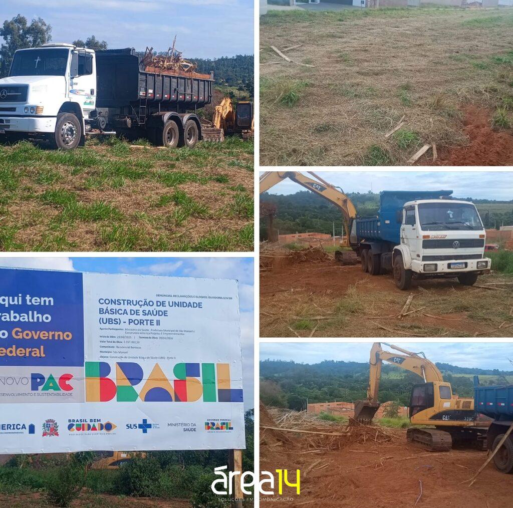 Começa a obra do posto de saúde entre os Residenciais Bertozzo e Manacás