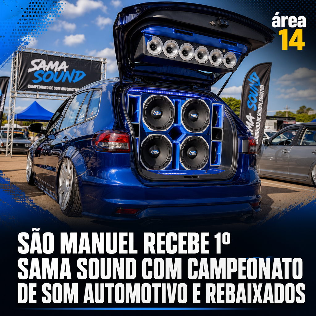 SÃO MANUEL RECEBE 1º SAMA SOUND COM CAMPEONATO DE SOM AUTOMOTIVO E REBAIXADOS